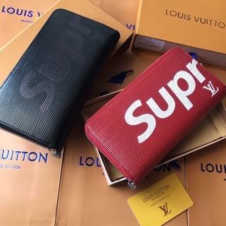 Supreme louis vuitton hi-end 1:1 ซิปรอบ งานสวยเนียบมากค้า