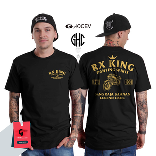 T-shirt เสื้อยืด พิมพ์ลาย Rx KING INDONESIA FIGHTING MERCHANDISE PREMIUM SPIRIT S-5XL