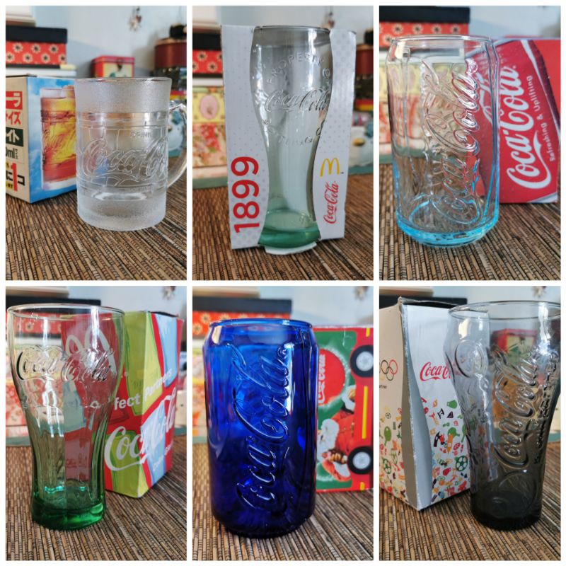 แก้วโค๊ก coca cola glass หลากหลายแบบ