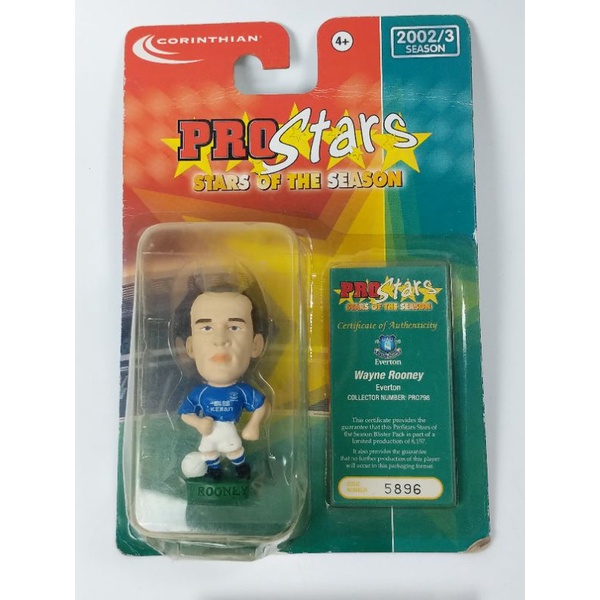 Wayne Rooney Everton งานเก่า ปี 2002 โมเดลนักบอล 260123