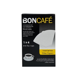 Boncafe Filter Paper กระดาษกรอง สำหรับเครื่องต้มกาแฟ40 ชิ้น  Size 1x4 inches x 40 pcs