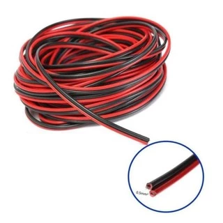 สายลำโพง 100 เมตร ทองแดง 2*0.5 (สีดำ/แดง) speaker cable for Audio/pa/home