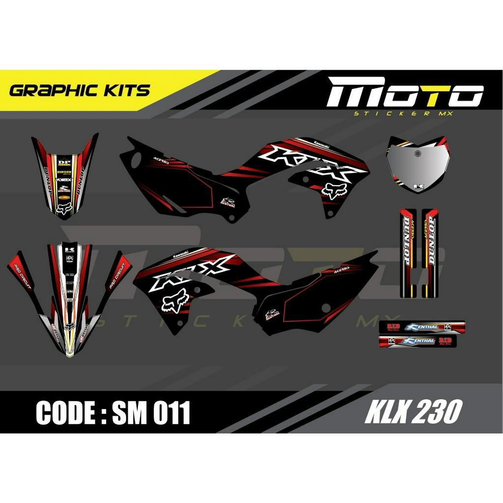 สติ๊กเกอร์ KLX 230 KAWASAKIทั้งคัน Graphic kit สติ๊กเกอร์เคลือบเงา สุดคุ้ม