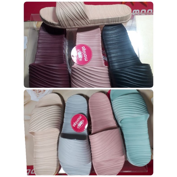รองเท้า สวม MONOBO moniga 10.3 ลายน้ำ สวยเด่น