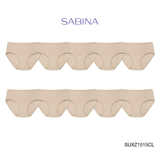 Sabina กางเกงชั้นใน (Set 10 ชิ้น) (ทรง Haft) รุ่น Panty Zone รหัส SUXZ1515CL สีเนื้ออ่อน