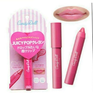 CandyDoll juicy pop crayon lip #pure pink