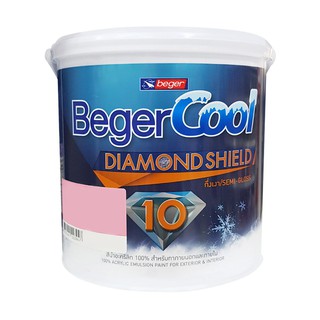 สีน้ำทาภายนอก BEGER Cool DiamondShield 10 BASE D กึ่งเงา 1 แกลลอน