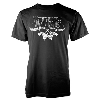 เสื้อผ้าผชเสื้อยืด พิมพ์ลายโลโก้ Danzig สไตล์คลาสสิกS-5XL