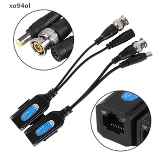 Xo94ol ตัวรับส่งสัญญาณวิดีโอ CCTV Coax BNC เป็นตัวเชื่อมต่อ CAT5e 6 RJ45 1 คู่