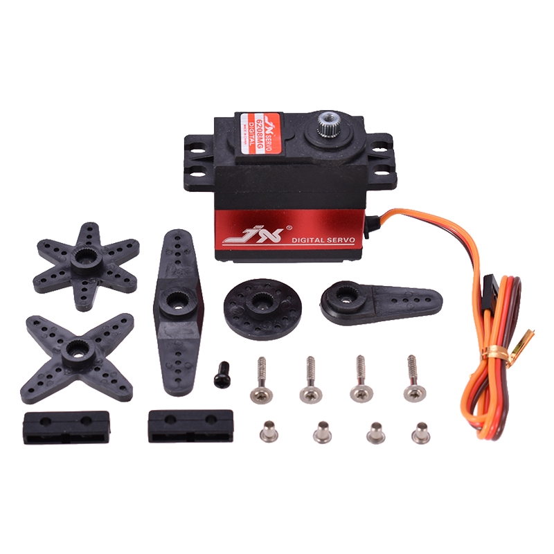 Jx Servo PDI-6208MG เกียร์โลหะ ความเร็วสูง 8 กก. สําหรับรถบักกี้ รถไต่หินบังคับ 1/10 8 กก. 0,07 Sek 