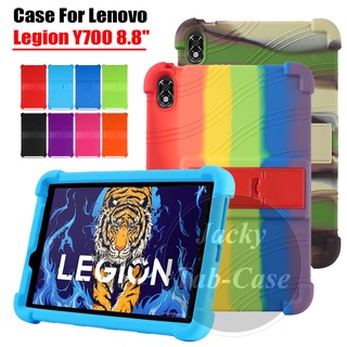 เคสแท็บเล็ต ซิลิโคนนิ่ม หนา กันกระแทก พร้อมขาตั้ง สําหรับ Lenovo Legion Y700 2022 8.8 นิ้ว