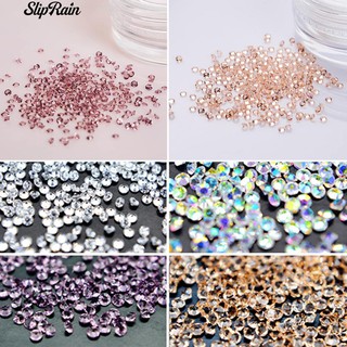 🌹♥ 300Pcs 1.2 มิลลิเมตรเงา Rhinestone 3D ตกแต่งเล็บมือ DIY Manicure Tool