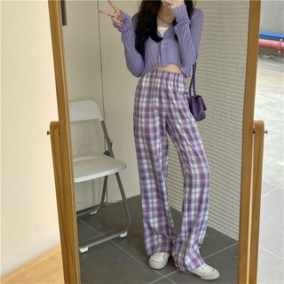 Korean style summer loose casual wide-leg pants women Japanese all-match straight-leg pants