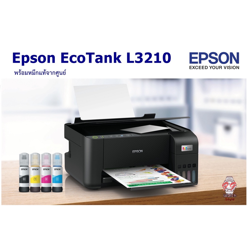Epson EcoTank L3210 A4 AllinOne Ink Tank Printer Shopee Thailand
