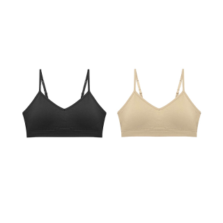 Sabina เสื้อชั้นใน (Set 2 ชิ้น) รุ่น Soft Collection รหัส SBXK260BK+SBXK260CD สีดำ/สีเนื้อเข้ม