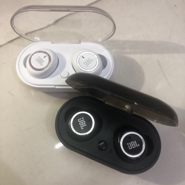 ชุดหูฟังไร้สายJBL Bluetooth 5.0 เคลื่อนไหวหูฟังหู binaural สเตอริโอพร้อมมินิชาร์จคลังสินค้า