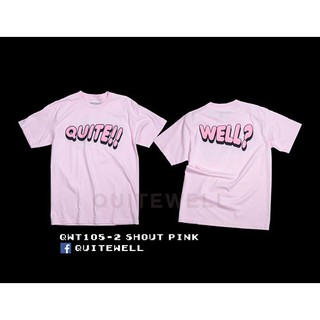 QWT105-2 SHOUT PINK เสื้อยืดสีชมพู