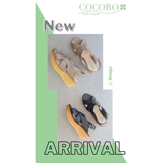 New arrival!! ส่งฟรี Cocoro Wedge รองเท้ารัดส้น รองเท้าสุขภาพ รองเท้าผู้หญิง ส้นตันน้ำหนักเบา ใส่สบาย