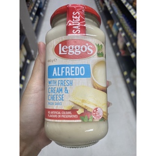 ผลิตภัณฑ์ สำหรับ ราดพาสต้า รส ครีมอัลเฟรโด ตรา เลกโกส์ 490 G. Alfredo With Cream &amp; Cheese Pasta Sauce ( Leggo’s ) พาสต้า ซอส