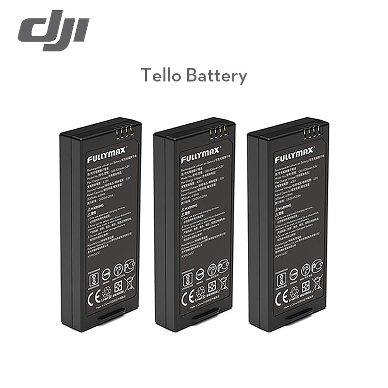 DJI Original Tello Flight แบตเตอรี่ 1100 mAh 3.8 V 13 นาทีสำหรับ DJI Tello Drone แบตเตอรี่อะไหล่ QA0