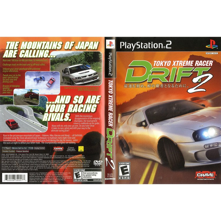 TOKYO XTREME RACER DRIFT 2 [PS2 US : DVD5 1 Disc]