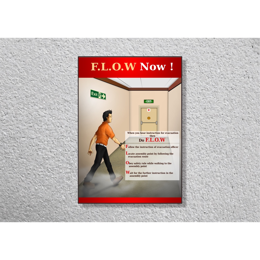 SP254 Poster K3 Safety A2 กรอบรูป - FLW ตอนนี้!