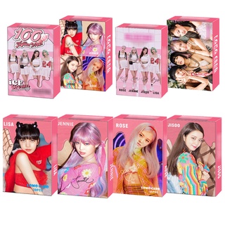 โปสการ์ดโลโม่ ลายศิลปินเกาหลี Blackpink LISA JISOO ROSE JENNIE จํานวน 30 ชิ้น ต่อชุด
