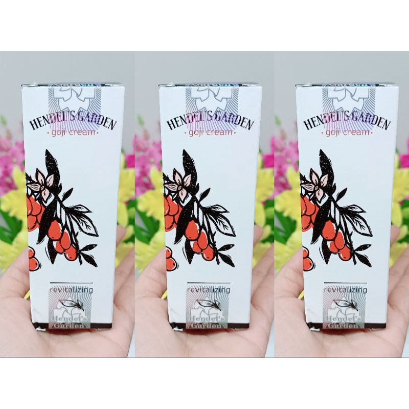 Hendels Garden Goji facial revitalising cream 3xPcs(3กล่อง) โกจิครีม ของแท้จากรัสเชีย นวัตกรรมใหม่ ของครีมลบริ้วรอย