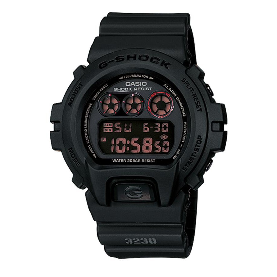 Casio G-Shock นาฬิกาข้อมือผู้ชาย สายเรซิ่น รุ่น DW-6900MS,DW-6900MS-1 - สี่ดำ