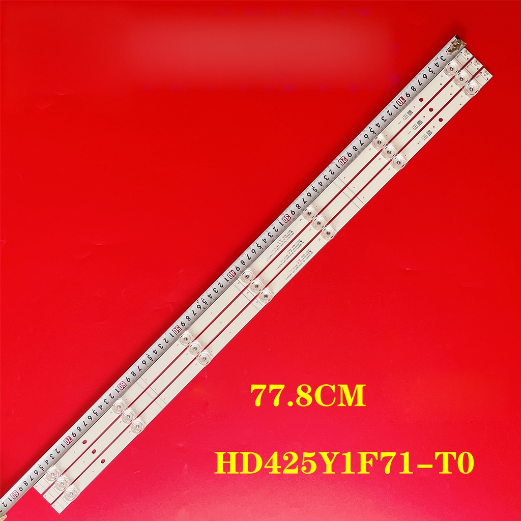 Backlight strip led 3 ชิ้น/เซ็ตสําหรับ Hisense 43A37F 43V1FR light bar HD425Y1F71-T0 +2019112601+APT