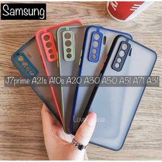 เคสกันกล้อง ขอบสี Samsung J7prime A21s A10s A20 A30 A50 A31 A51 A71