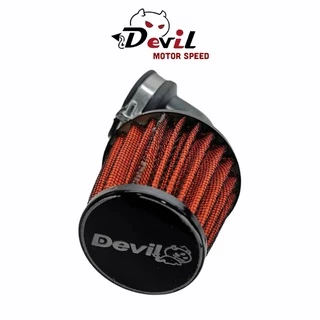 กรองแห้ง กรองเปลือย มอเตอร์ไซค์ DEVIL - เวฟ,โนวา,แดช,เคอา - งอ งานเกรด A คละสี