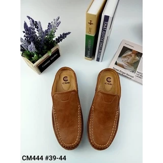 CM444รองเท้าหนังเปิดส้นกึ่งลำลองผู้ชายพื้นหนามี3สีไซส์39-45