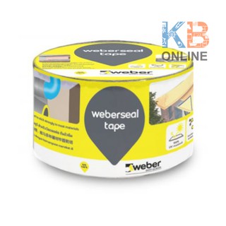 Weber เวเบอร์ซีล เทป ปิดกันน้ำ กันรั่วซึม เทปอเนกประสงค์กันน้ำซึมชนิดมีกาวในตัว 5x300 ซม. | Weberseal Tape 5 x 300 cm.