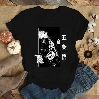 อะนิเมะ GOJO-Jujustu kaisen นักเลงสําหรับผู้ชายผู้หญิง Tshirt (คุณภาพดี) 5|C