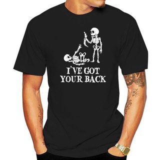 เสื้อผ้าผชเสื้อยืด พิมพ์ลายโครงกระดูก I Ve Got Your Back สําหรับผู้ชาย ไซซ์ M 3XlS-5XL