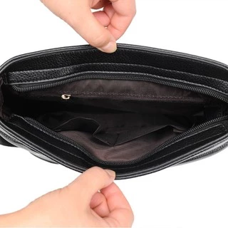 กระเป๋าสะพายไหล่ กระเป๋าเมสเซนเจอร์หนัง สำหรับผู้ชาย Messenger Bag PU Leather
