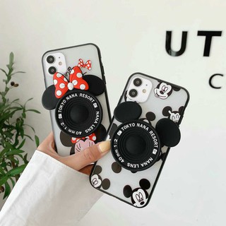 Popsocket Mickey &amp; Minnie เคส 🔥 Vivo Y15 2020 S1 V15 Pro Y19 V9 V17 Y50 V11 Y71 V5s Y17 Y81 V11i Y81i Y85 V7 Plus Y91 V5 Y30 Y12 Y95 V3 Max Y53 2017 Y93 Cartoon Mouse วีโว่ แข็ง Case Vivo15