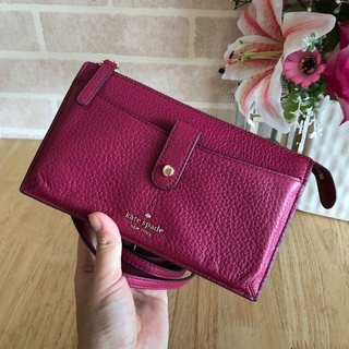 🎀 (สด-ผ่อน) กระเป๋าสะพายสีแดงเบอ ขนาด 8 นิ้ว WLRU5470 Jackson small tab crossbody