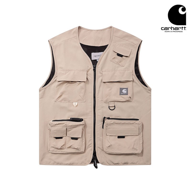 carhartt elmwood vest beige