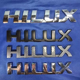 โลโก้ตัวอักษร ไฮลัก วีโก้ โตโยต้า ติดด้านหลังรถยนต์ Toyota HILUX 3D badge Abs Chrome Plating Emblem Logo Sticker