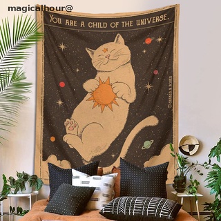 magicalhour Sun moon Tarot Cat Tapestry Wall Hanging Witchcraft you are Bohemia Home Decor new