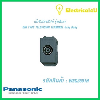 Panasonic WEG2501H WIDE SERIES GRAY BODY เต้ารับโทรทัศน์ รุ่นสีเทา