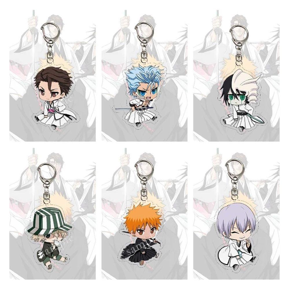 DANES Gifts Bleach Acrylic Keychain Cartoon Acrylic Keyring Anime ...