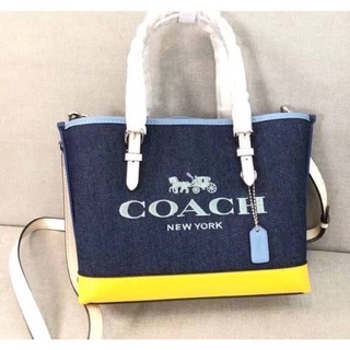 COACH MOLLIE TOTE 25 IN SIGNATURE JACQUARD WITH STRIPES