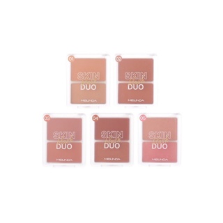 ✅ถูก/แท้ MEILINDA SKIN BLUSH DUO (สกิน บลัช ดูโอ้) MC5085