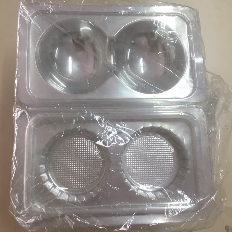 กล่องใส2หลุม กล่อง2ช่องMT-P2H(50ใบ)