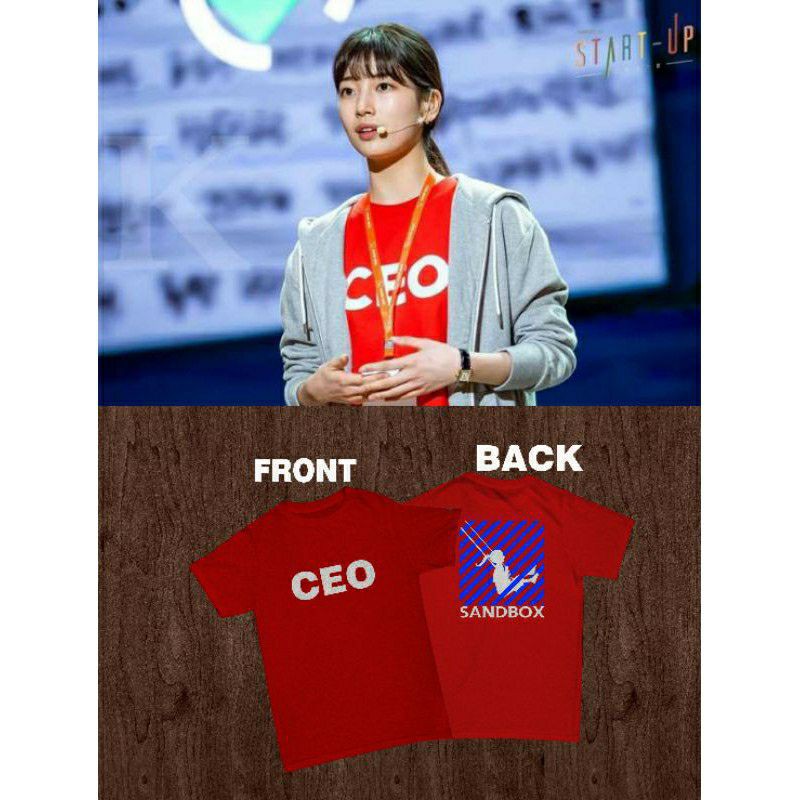Drakor start up Bae suzy / Seo dal mi CEO เสื้อยืดกระบะทราย