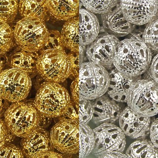 อุปกรณ์เครื่องประดับโลหะ สีทองและสีเงิน DIY 50 ชิ้น