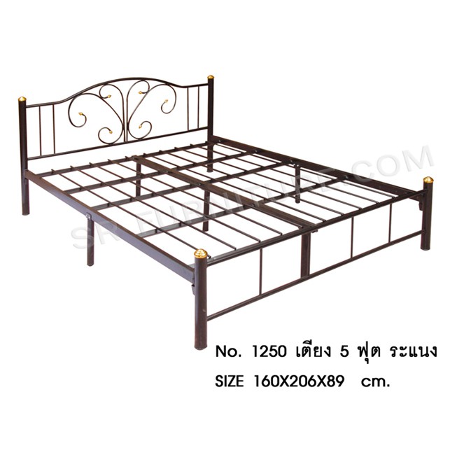 เตียงเหล็กขนาด 5 ฟุต รุ่นNO1250💥❤ส่งฟรี
